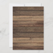 Rustic Farmhouse Baby's Breath Wedding Invitation Kaart (Achterkant)