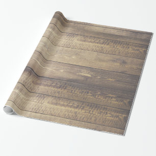 Rustic Farmhouse Barn Wood Planks Cadeaupapier