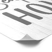 Rustic Farmhouse Best Seat in House White Wood Poster (Hoek)