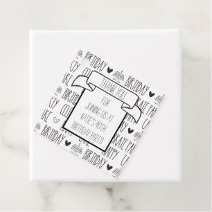 Rustic Farmhouse Birthday Party Dank u Bedankjes Labels