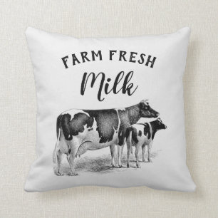 Rustic Farmhouse Boerderij Fresh Milk Cow Calf Kussen