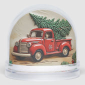 Rustic Farmhouse Camion Rouge personnalisable (Avant)