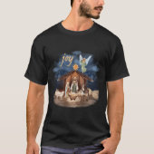Rustic Farmhouse Christmas Joy Nativity T-shirt (Voorkant)
