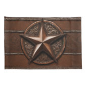 Rustic Farmhouse Cowboy Western Country Texas Star Kussensloop (Achterkant-Rechts)