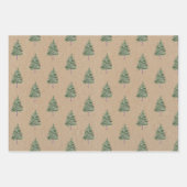 Rustic Farmhouse enveloppant du papier de Noël kra (Devant 3)