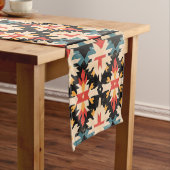 Rustic Farmhouse Geometric Table Runner Korte Tafelloper (Voorbeeld)