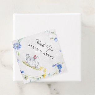 Rustic Farmhouse Kippen Baby Shower Bedankjes Labels