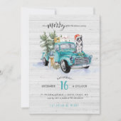 Rustic Farmhouse Truck | Kerstfeestdag Kaart (Voorkant)
