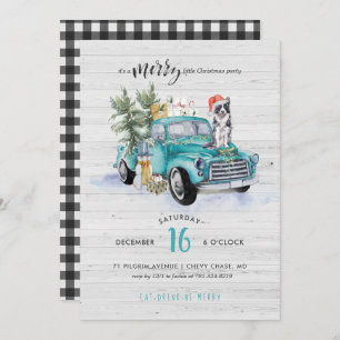 Rustic Farmhouse Truck   Kerstfeestdag Kaart