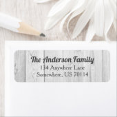 Rustic Farmhouse White Wood Etiket (Insitu)