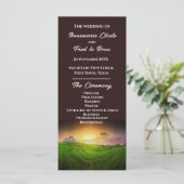 Rustic Farmland Sunrise/Sunset Ceremony Programme (Debout devant)