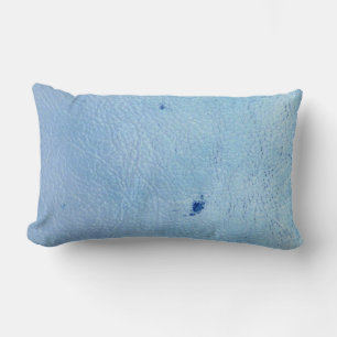 Rustic Faux Blue Leather Kussen