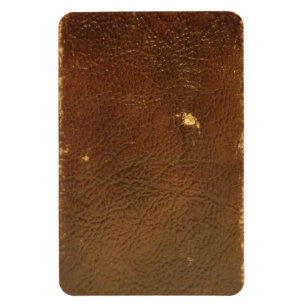 Rustic Faux Brown Leather Magneet