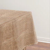 Rustic Faux Burlap Tafelkleed (Voorbeeld)