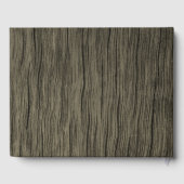 Rustic, Faux Gold 68th Birthday Party; aangepaste  Gastenboek (Achterkant)