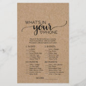 Rustic Faux Kraft Calligrafie Wat zit er in je tel (Achterkant)