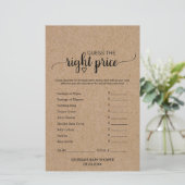 Rustic Faux Kraft Calligrafie Wat zit er in je tel (Staand voorkant)
