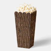 Rustic Faux Piece of Wood Grain Tree Bark Bedankdoosjes (Popped)