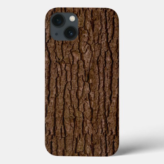 Rustic Faux Piece of Wood Grain Tree Bark Case-Mate iPhone Case (Achterkant)