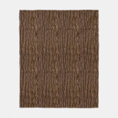 Rustic Faux Piece of Wood Grain Tree Bark Fleece Deken (Voorkant)