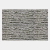 Rustic Faux Piece of Wood Grain Tree Bark Inpakpapier Vel (Voorkant 3)