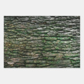 Rustic Faux Piece of Wood Grain Tree Bark Inpakpapier Vel (Voorkant 2)