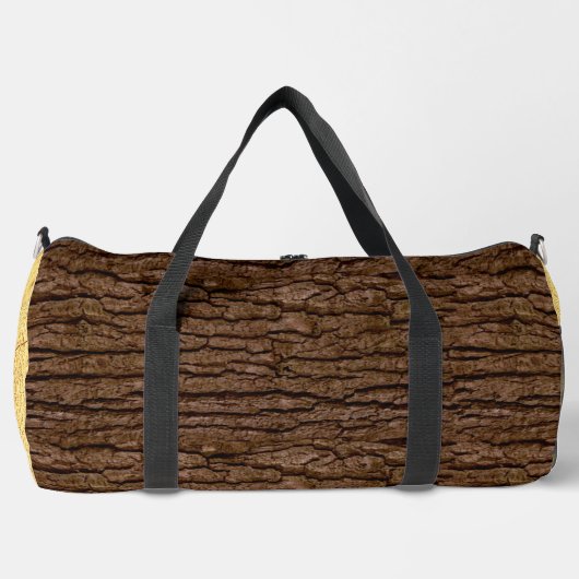 Rustic Faux Piece of Wood Grain Tree Bark Plunjezak (Voorkant)