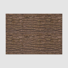 Rustic Faux Piece of Wood Grain Tree Bark Tissuepapier