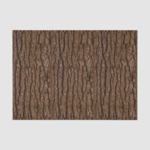 Rustic Faux Piece of Wood Grain Tree Bark Tissuepapier