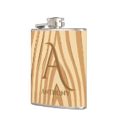 Rustic Faux Sined Brown Wood Monogramed Custom Heupfles (Links)