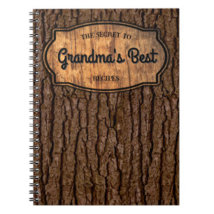 Rustic Faux Wood Grain Tree Bark Recette Livre de