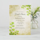 Rustic Fern Leaf Vrijgezellenfeest Kaart (Staand voorkant)