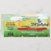 Rustic Festival Champs 21ème Invitation Moderne (Devant / Derrière)