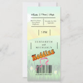 Rustic Festival Wedest Faire-part de mariage moder (Dos)