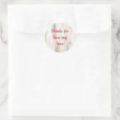 Rustic Fiesta Shower Favor Stickers | Thank You (Tas)