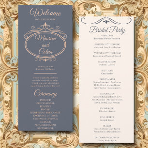 Rustic Filigree Wedding Programme