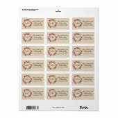 Rustic Floral Adres Label Boho Adresetiketten (Full Sheet)