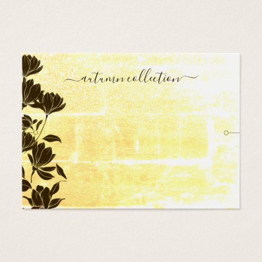 Rustic Floral Autumn Boho Bracelet Display Card Visitekaartje (Voorkant)