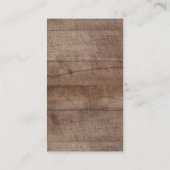 Rustic Floral Baby shower Diaper Raffle Ticket Informatiekaartje (Achterkant)