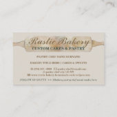 Rustic Floral Bakery Loyalty Koop vijf gratis Visitekaartje (Achterkant)