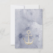 Rustic Floral Beach Nautical Save the Date Kaart (Achterkant)