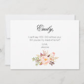 Rustic Floral... ben je mijn eerbewijs 2sided1 Kaart (Achterkant)