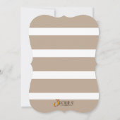 Rustic Floral Bird Swing Bridal Shower Invitation Kaart (Achterkant)