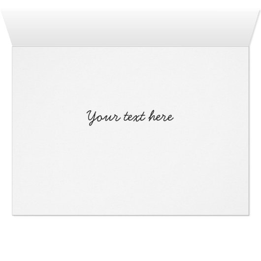 Rustic Floral Boho Folding Card (Binnen Horizontaal (Onder))