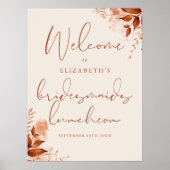 Rustic Floral Bridesmaiers Luncheon Affiche de bie (Devant)