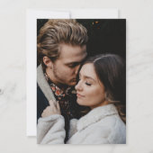 Rustic Floral Crest Monogram Herfst Trouwfoto Save The Date (Achterkant)