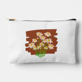 Rustic floral design on brown background etui