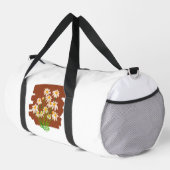 Rustic floral design on brown background plunjezak (Rechterhoek)