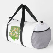 Rustic Floral Design on Green Background Plunjezak (Rechterhoek)