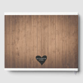 Rustic Floral Fête des mariées Livre d'or (Verso)